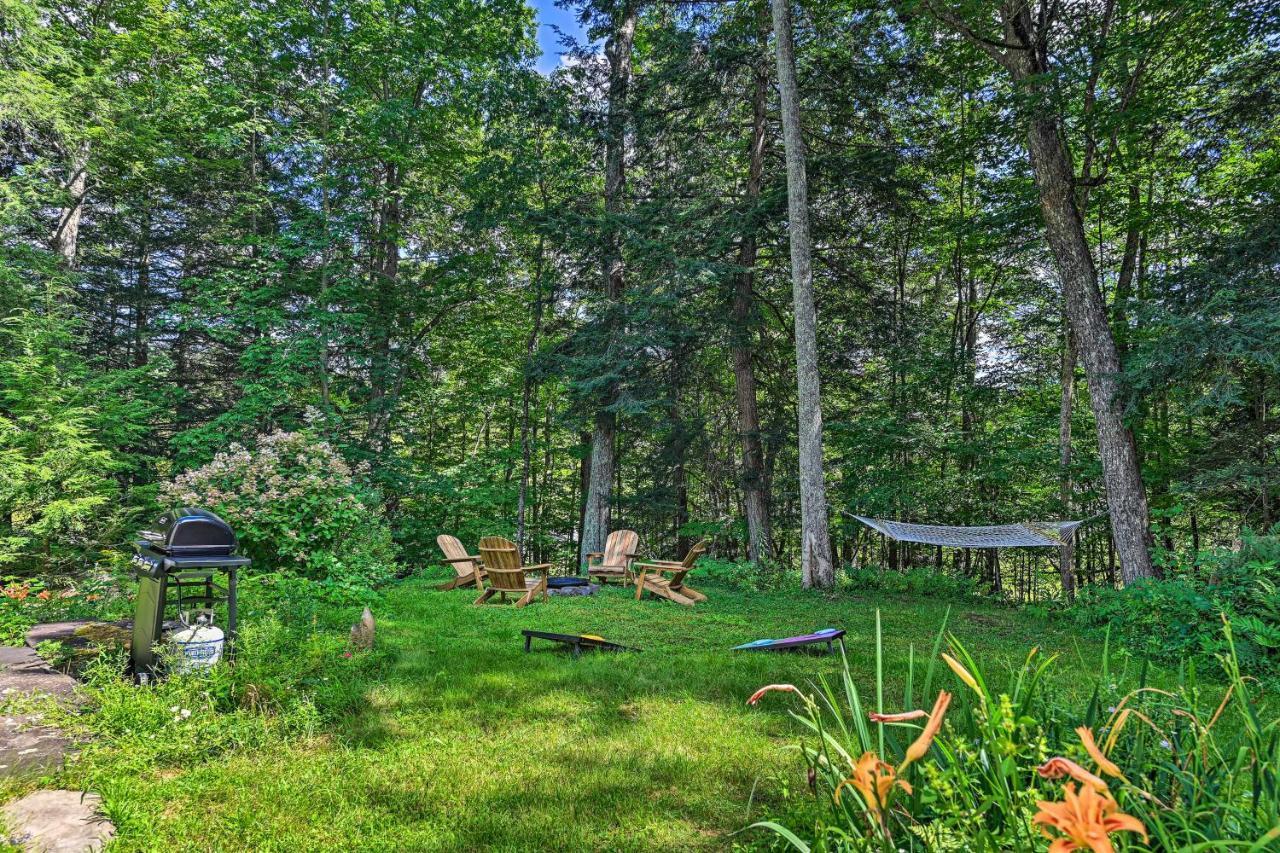 Secluded Streamside Home With Hot Tub Margaretville Exterior photo