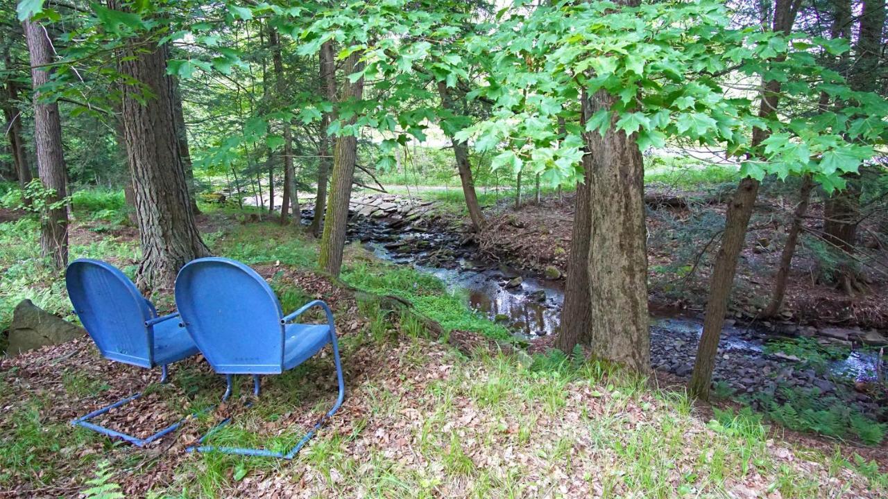 Secluded Streamside Home With Hot Tub Margaretville Exterior photo